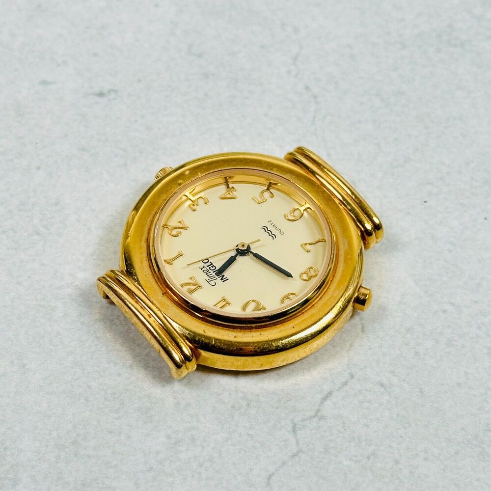VTG Timex Watch Womens 34mm Gold Tone Indiglo Water Resistant Quartz New Battery - Picture 3 of 9